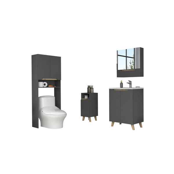 Ebern Designs Gonzella Bathroom Storage Furniture Set Wayfair.ie